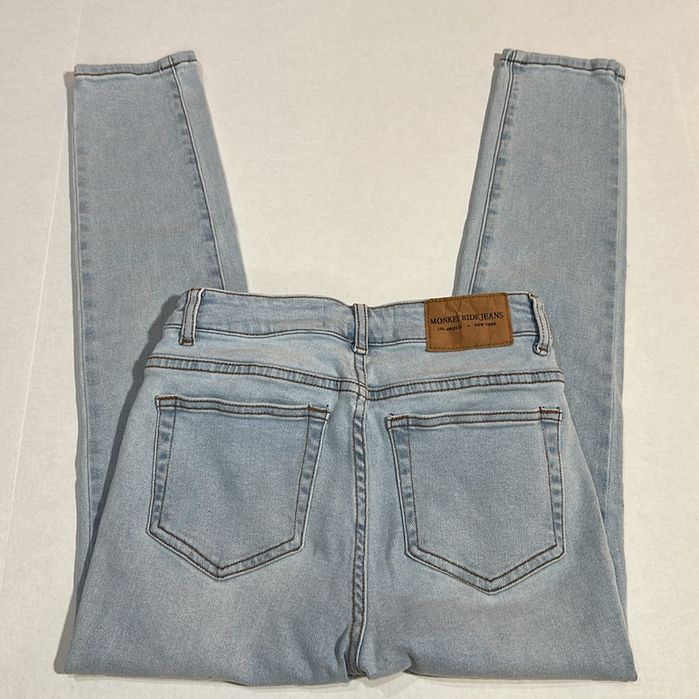 Monkey Ride Jeans Light Blue Women's Jeans - Picture 5 of 12
